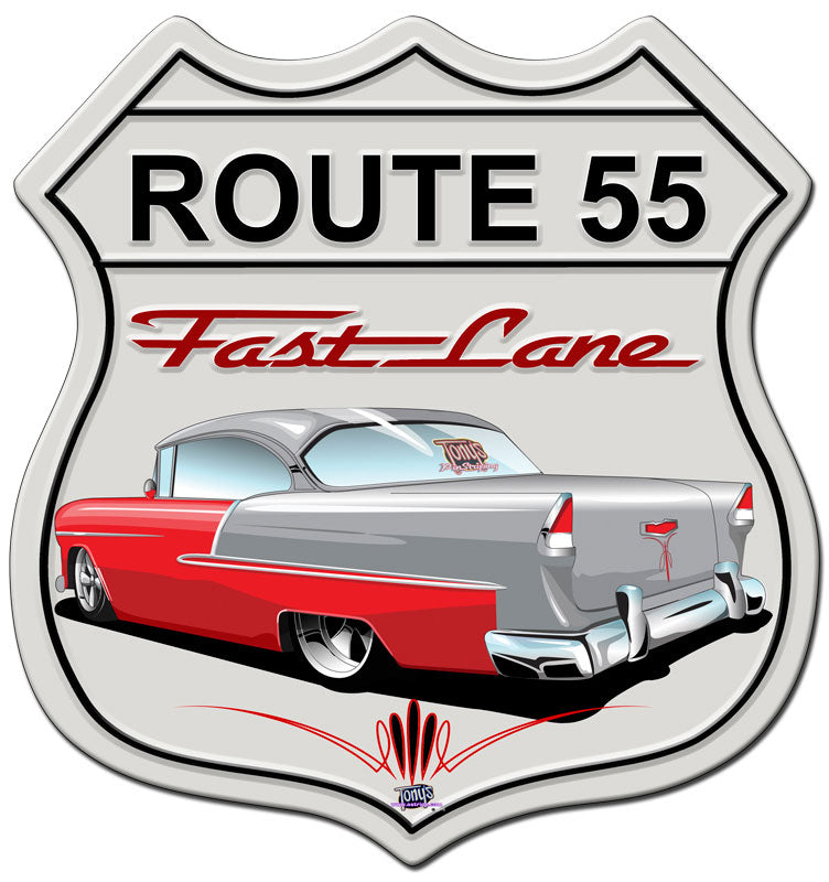 Classic Car Shield Vintage Sign