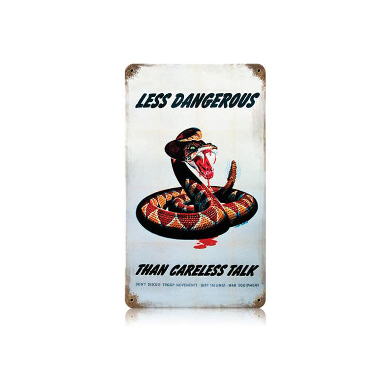 Dangerous Snake Vintage Sign