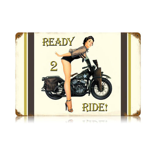 Ready To Ride Vintage Sign