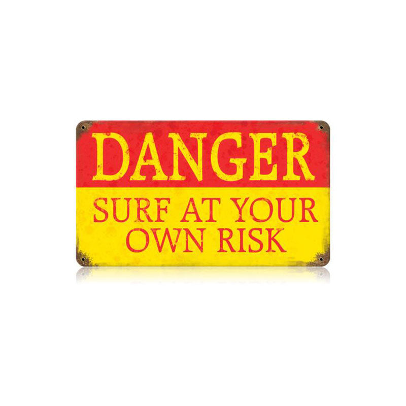 Danger Surf Vintage Sign
