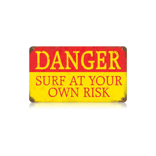 Danger Surf Vintage Sign