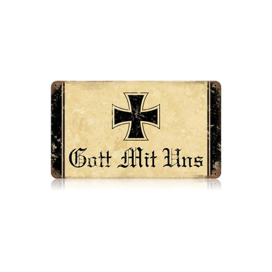 Gott Mit Uns Vintage Sign