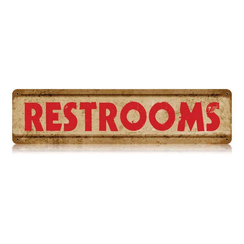 Restrooms Vintage Sign
