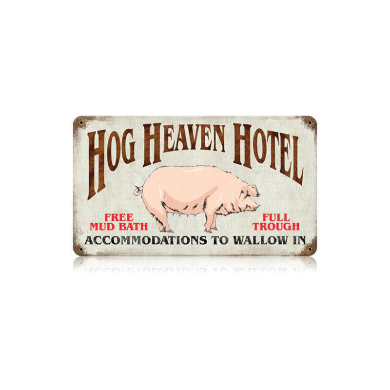 Hog Heaven Vintage Sign