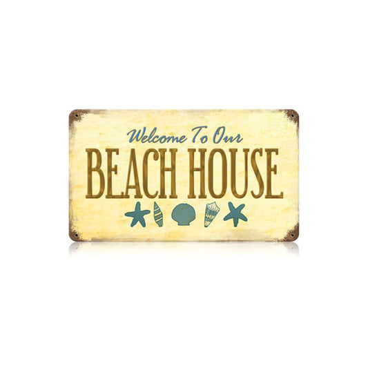 Beach House Vintage Sign