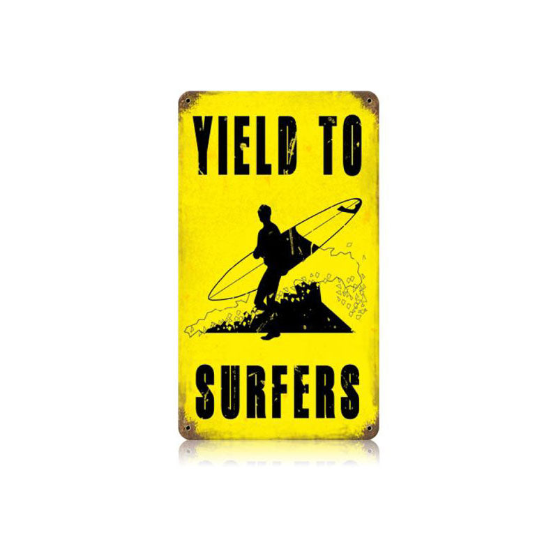 Yeid To Surfers Vintage Sign