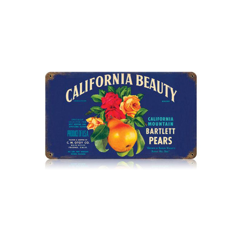 California Beauty Vintage Sign