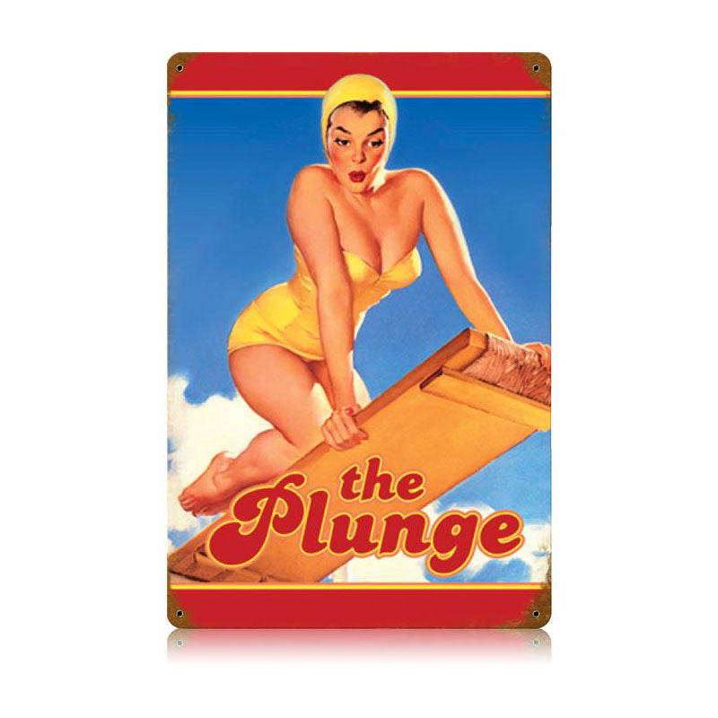 The Plunge Vintage Sign