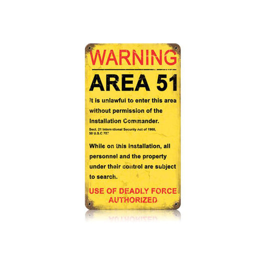 Area 51 Vintage Sign