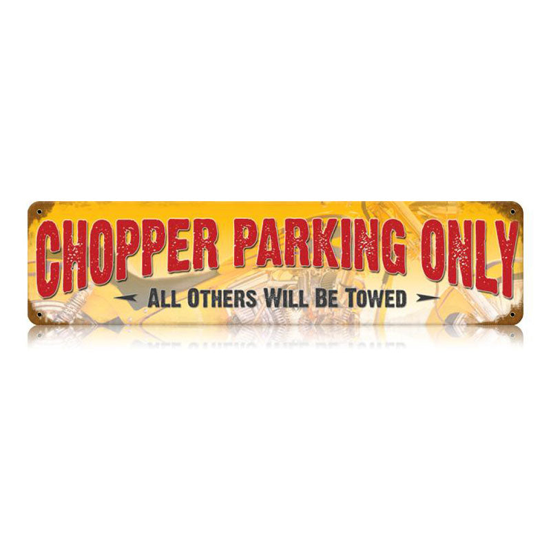 Chopper Parking Vintage Sign