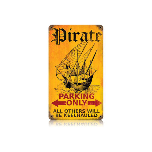 Pirate Parking Vintage Sign