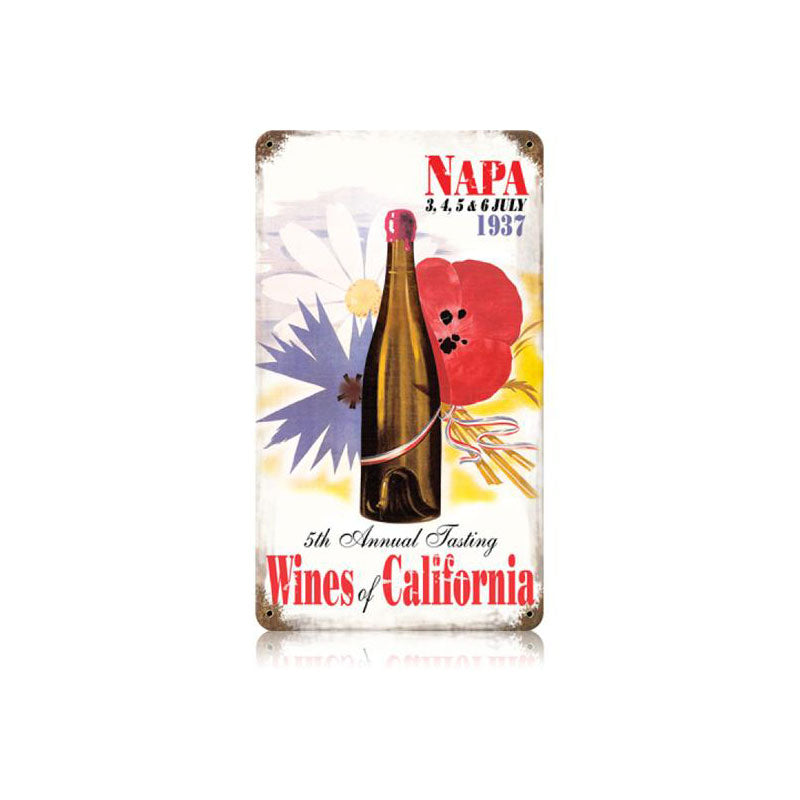 Wines Of California Vintage Sign