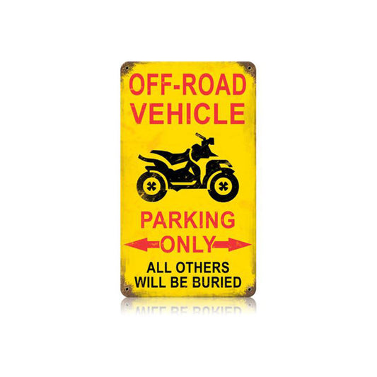 Off Road Parking Vintage Vintage Sign