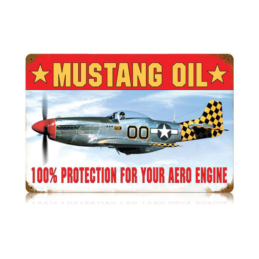 Mustang Oil Vintage Sign