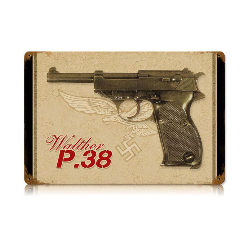 Walther P38 Vintage Sign