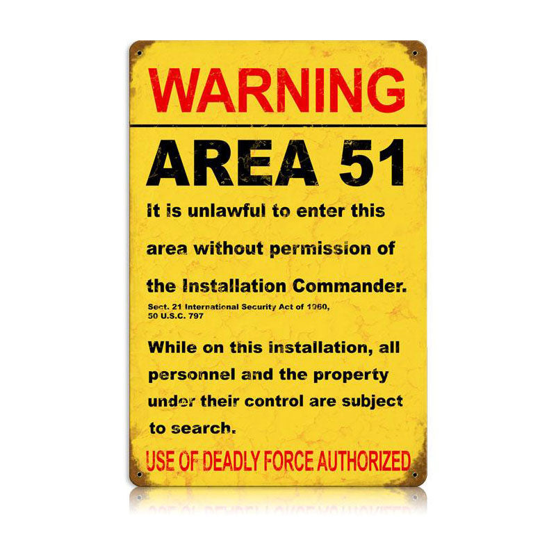 Area 51 Vintage Sign