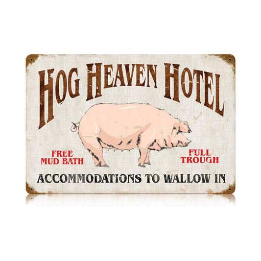 Hog Heaven Vintage Sign