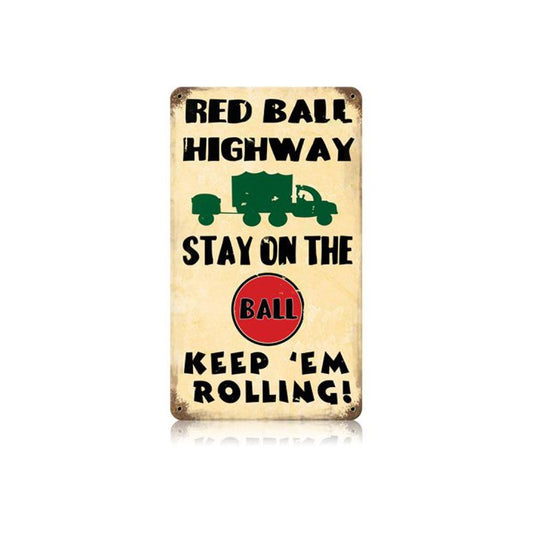 Red Ball Vintage Sign