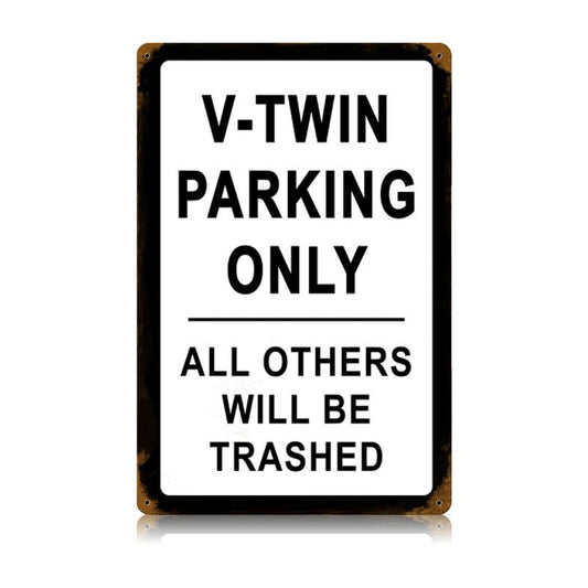 V-Twin Parking Vintage Sign