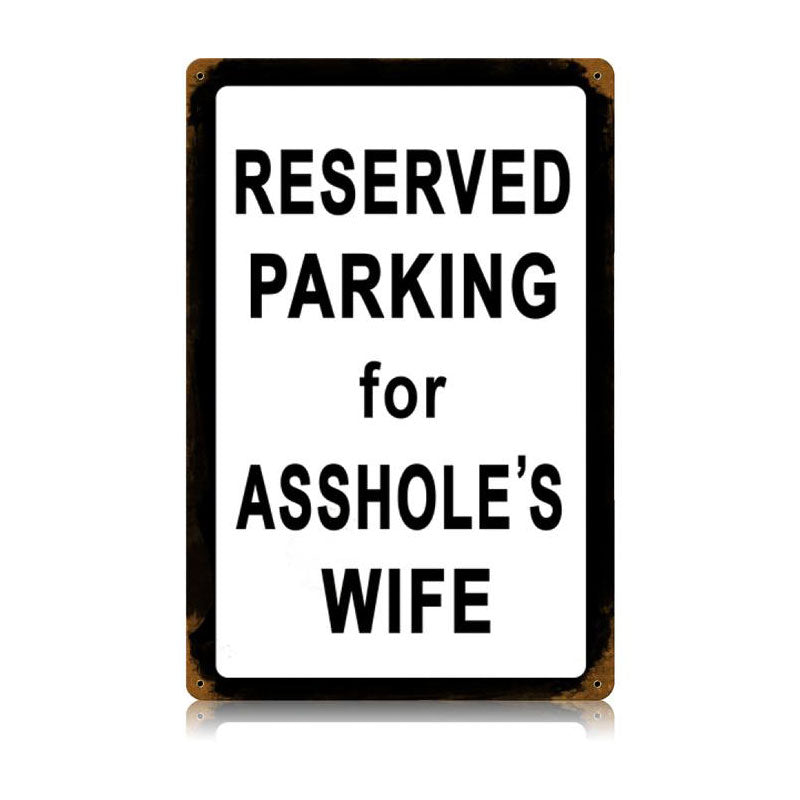 Asshole'S Wife Vintage Sign
