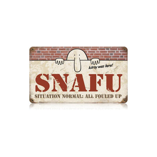 Snafu Vintage Sign