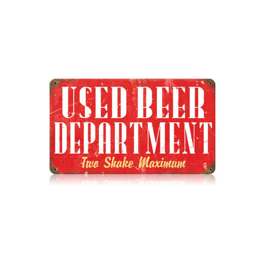 Used Beer Vintage Sign