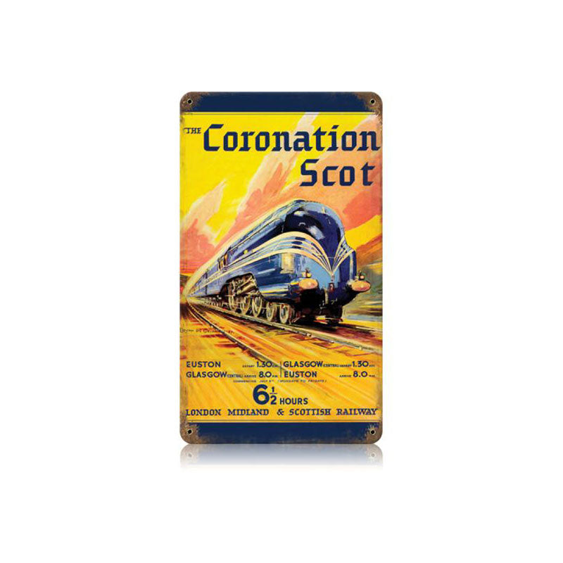 Coronation Train Vintage Sign