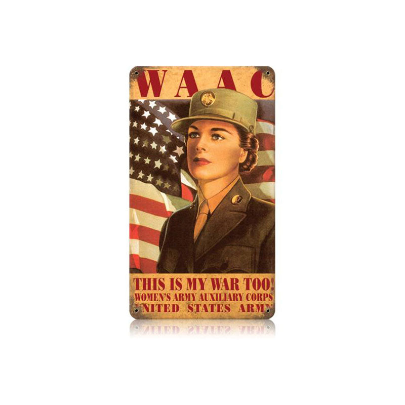 Waac Woman Vintage Sign