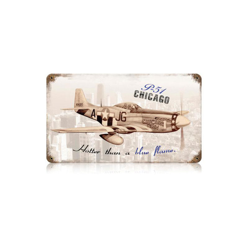 P-51 Chicago Vintage Sign