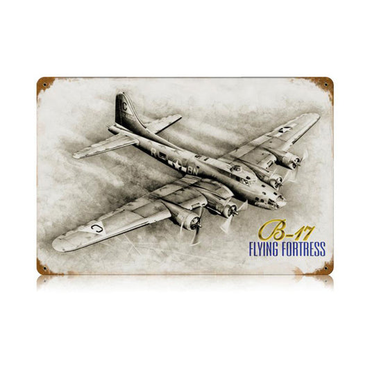 B-17 Flying Fortress Vintage Sign