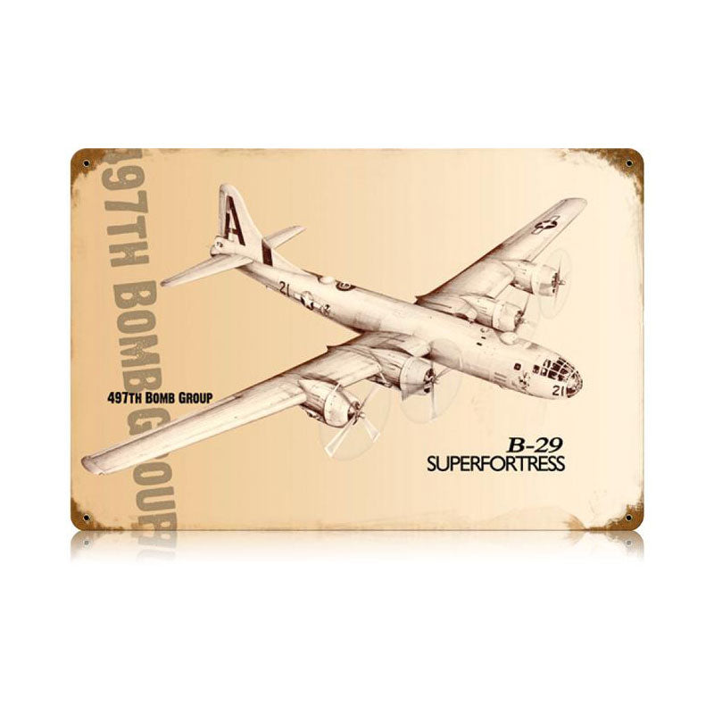 B-29 Superfortress Vintage Sign