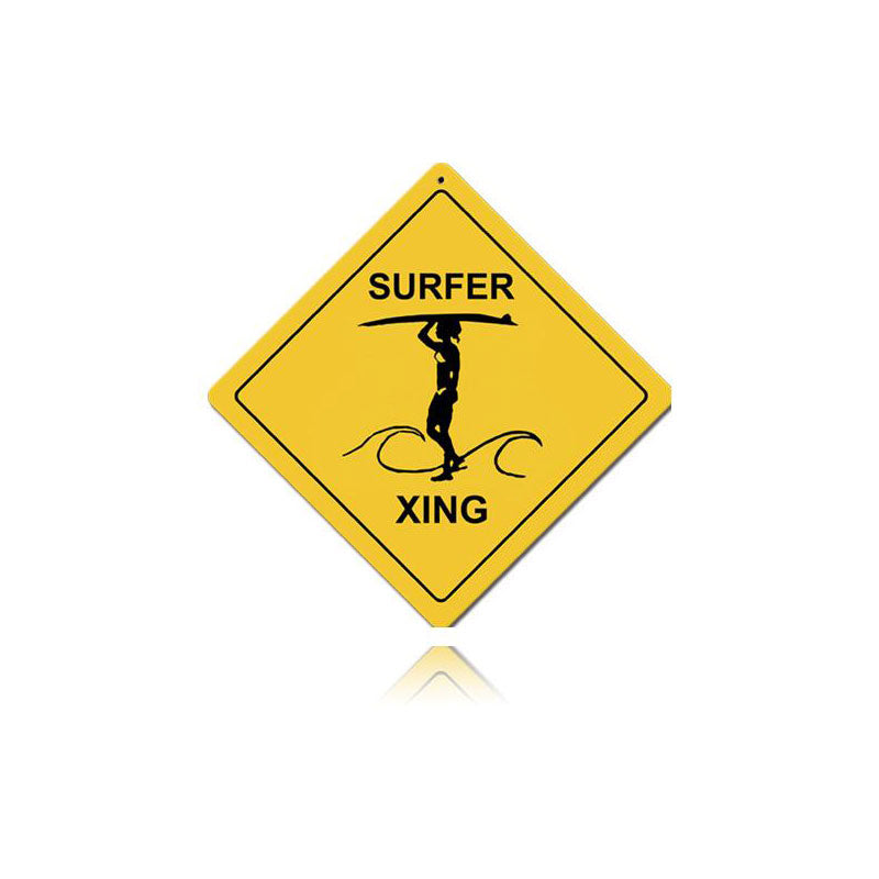 Surfer Xing Vintage Sign