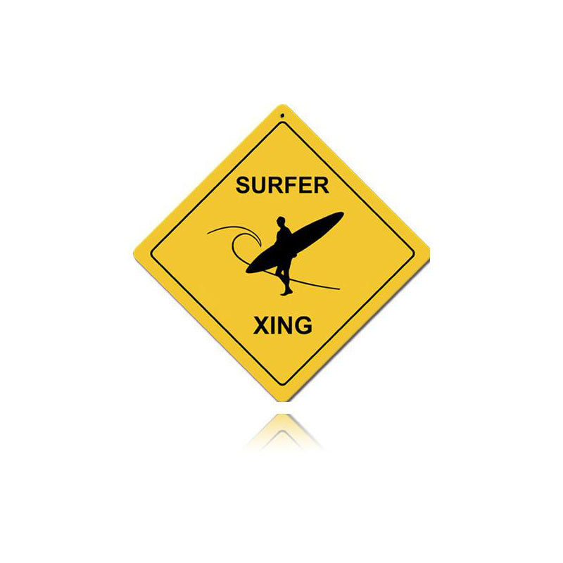 Surfer Xing Vintage Sign