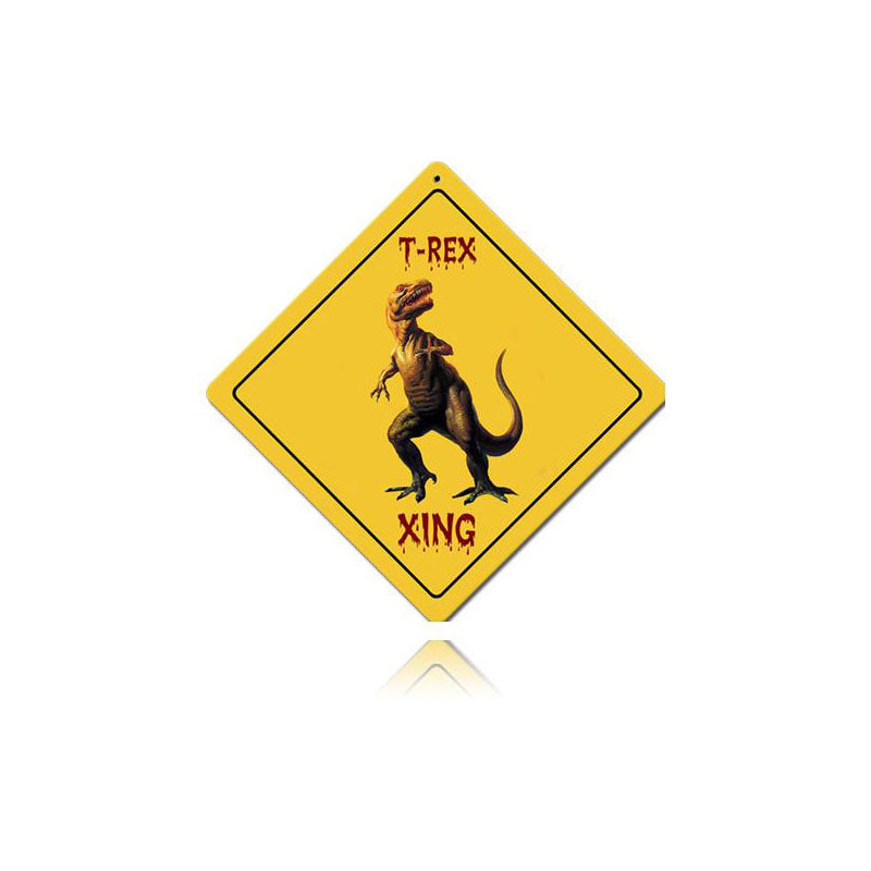 T-Rex Xing Vintage Sign