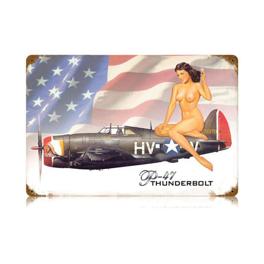 P-47 Nude Vintage Sign