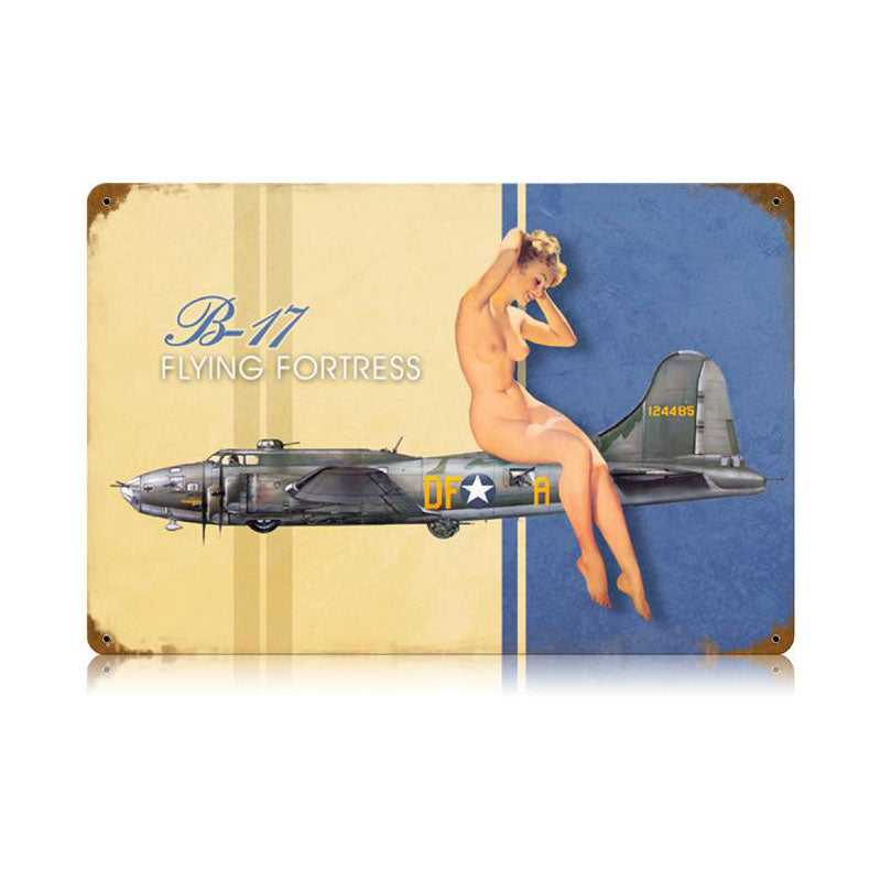 B-17 Nude Vintage Sign