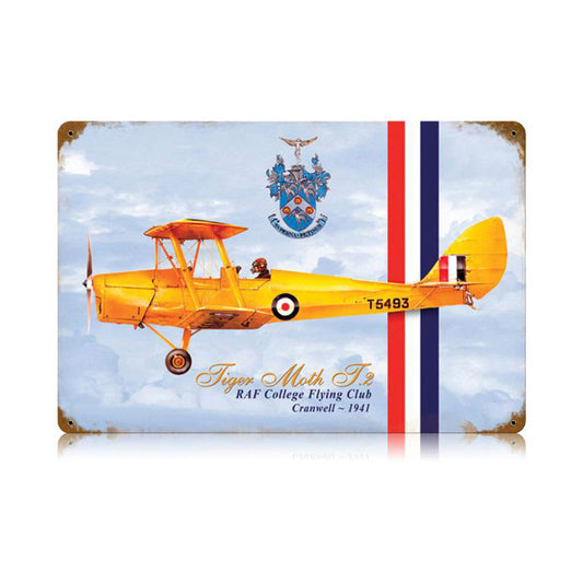 Tiger Moth Vintage Sign