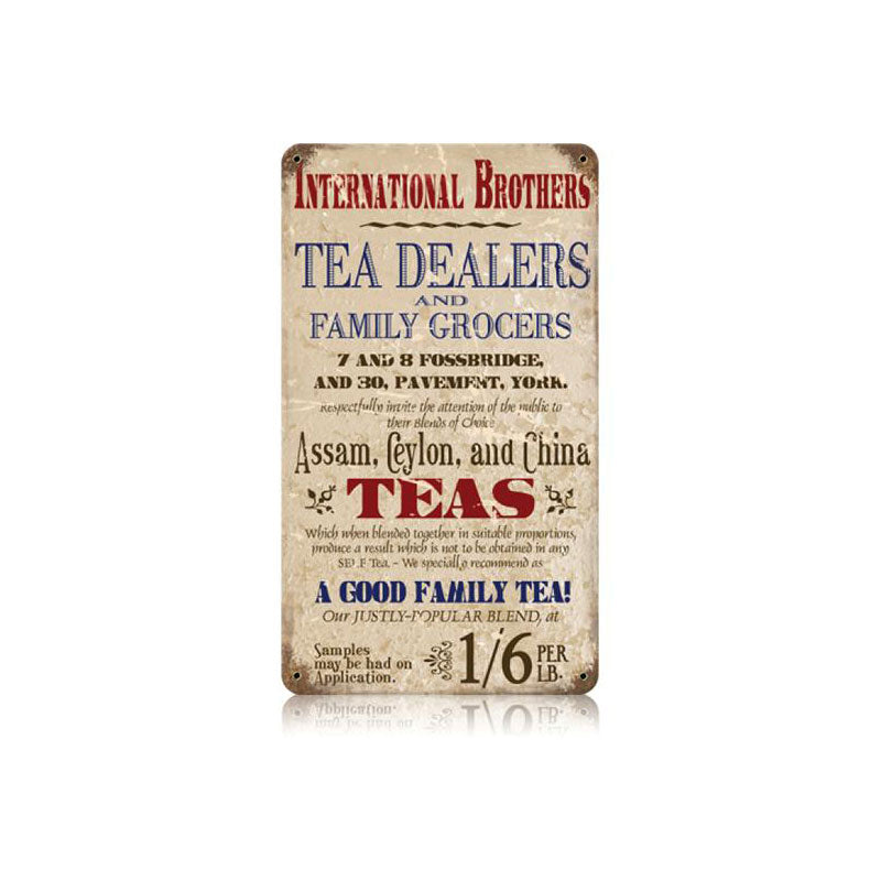 Tea Dealer Vintage Sign
