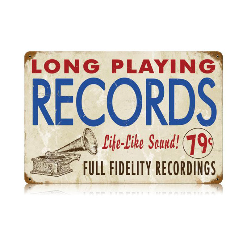 Records Vintage Sign