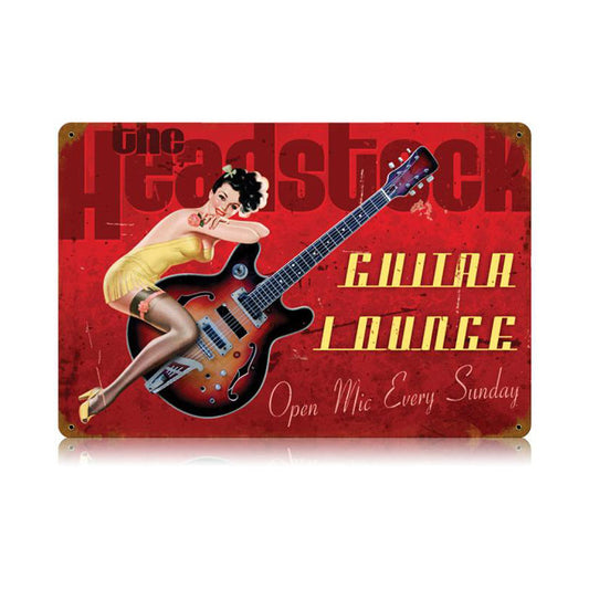 Guitar Lounge Vintage Sign