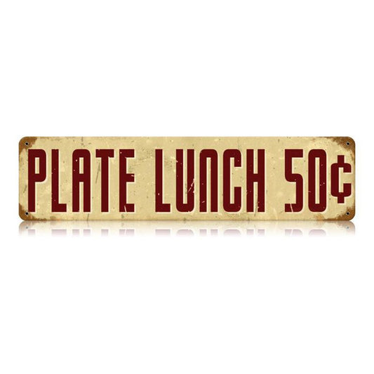 Plate Lunch Vintage Sign