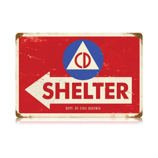 Civil Defense Vintage Sign