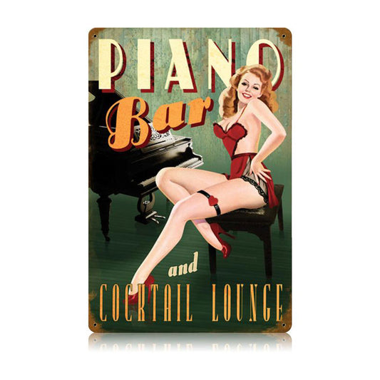 Piano Bar Vintage Sign