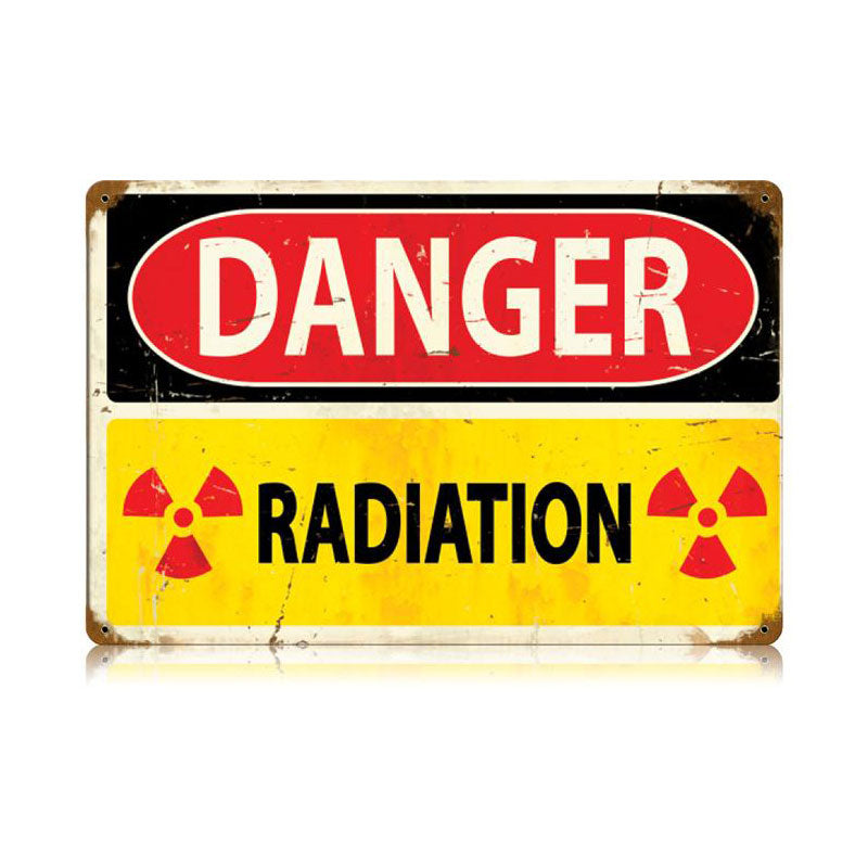 Danger Radiation Vintage Sign