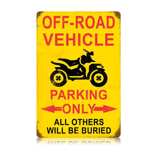 Off Road Parking Vintage Vintage Sign