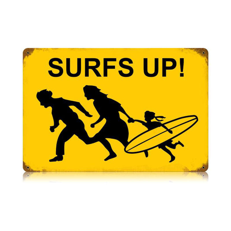 Running Family Surf Vintage Sign