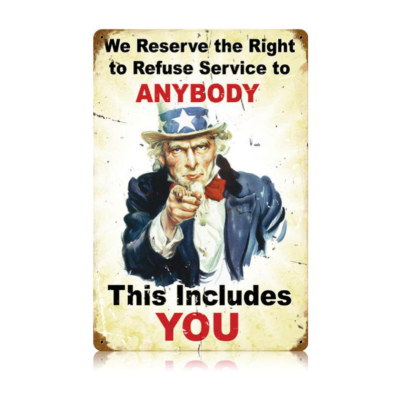 Refuse Service Vintage Sign