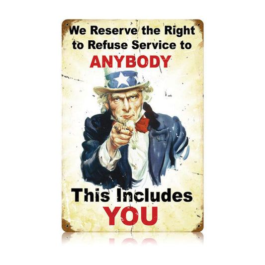 Refuse Service Vintage Sign