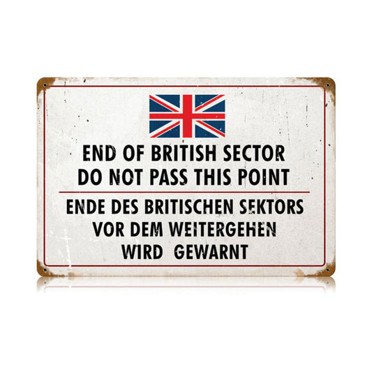 British Sector Vintage Sign