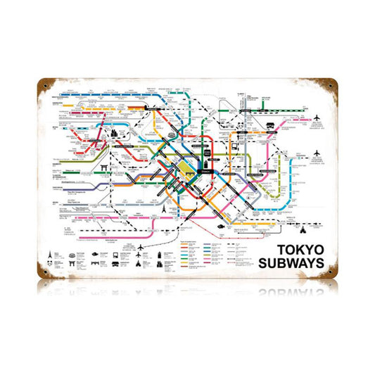 Tokyo Subways Vintage Sign